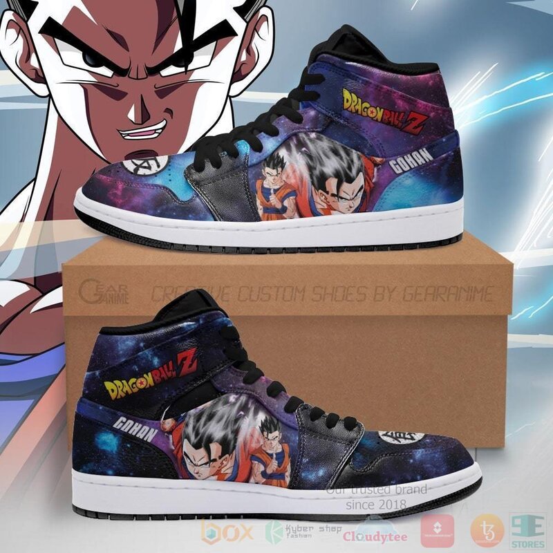 Gohan_Sneakers_Galaxy_Custom_Anime_Dragon_Ball_Air_Jordan_High_Top_Shoes