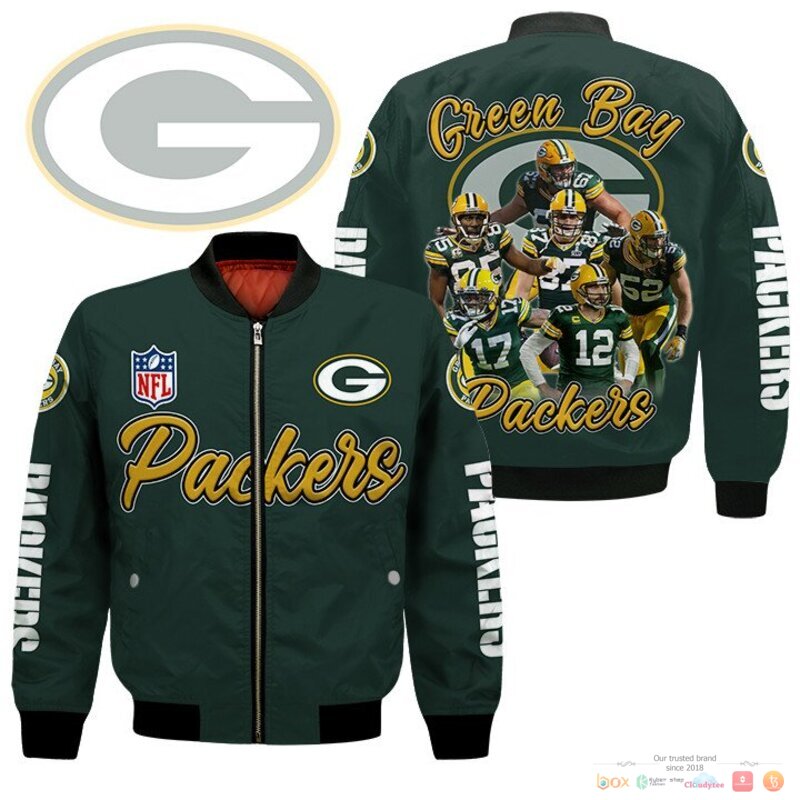 Green_Bay_Packers_players_NFL_Bomber_Jacket