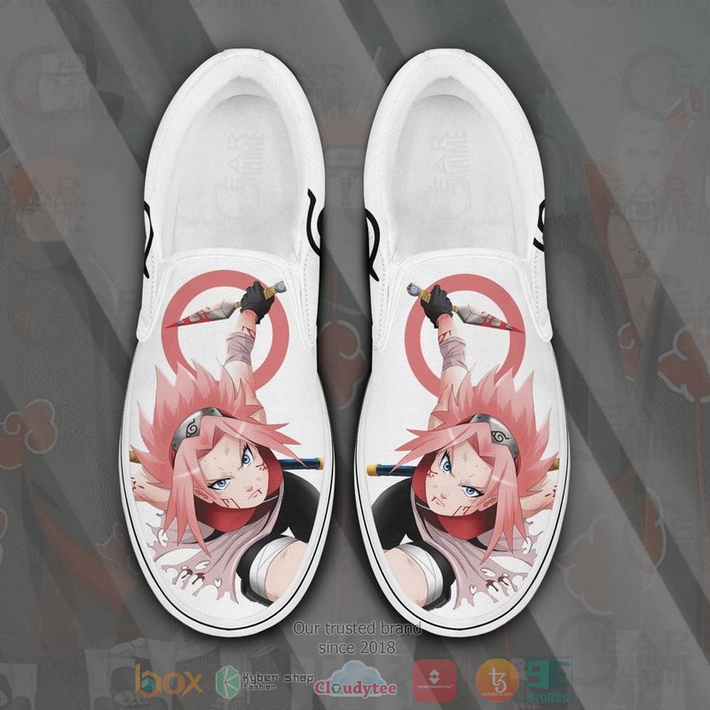 Haruno_Sakura_Anime_Slip-On_Shoes