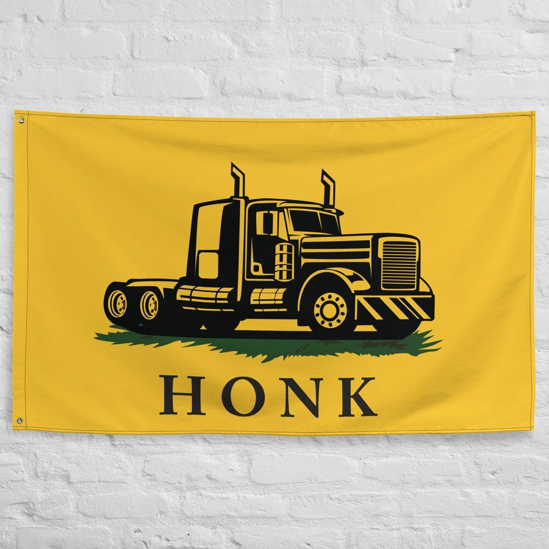 Honk_Flag_Support_Truck_Drivers_Freedom_Convoy_2022_Canadian_Merchandise_Flag