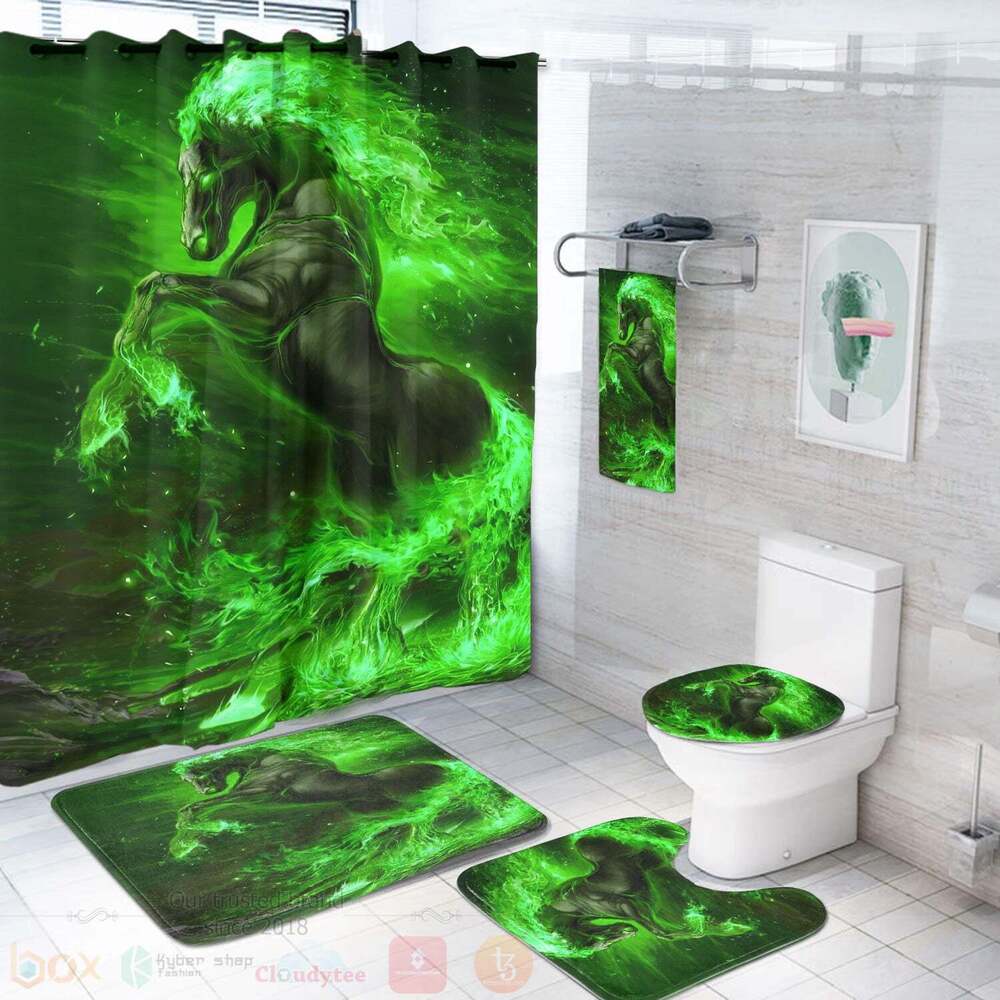 Horse_Green_Bathroom_Set