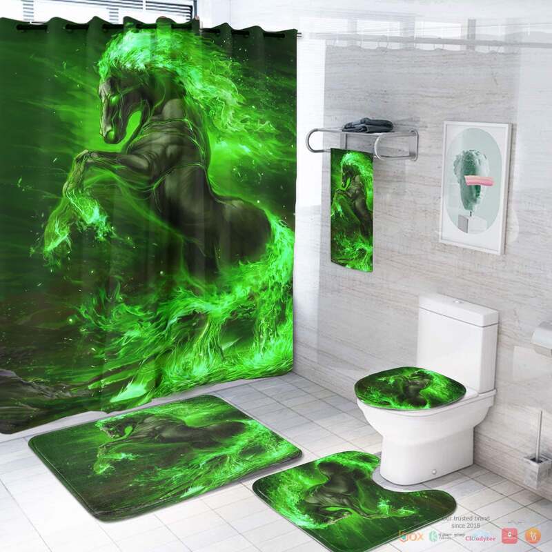 Horse_Green_Native_American_Bathroom_Set