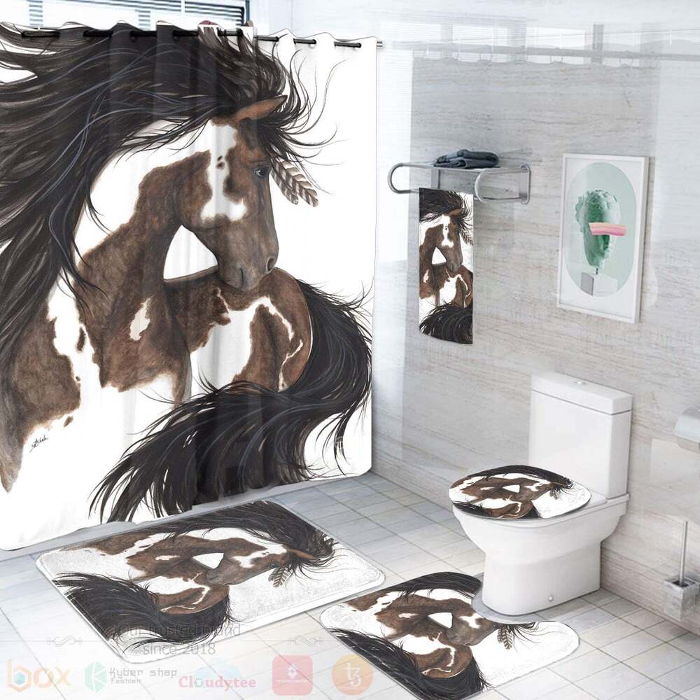Horse_White_Native_American_Bathroom_Set