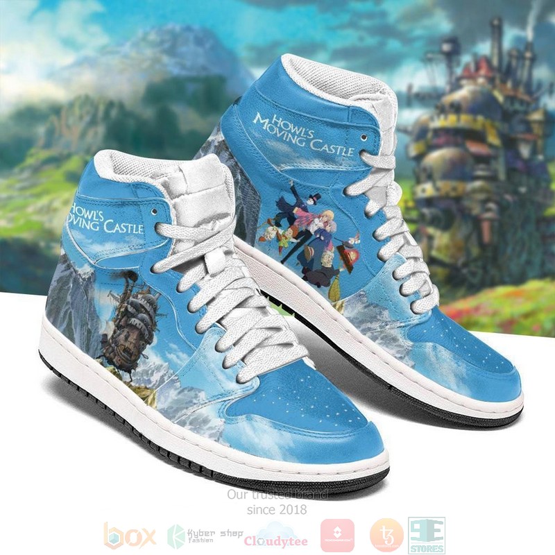 Howls_Moving_Castle_Anime_Leather_Air_Jordan_High_Top_Shoes_1