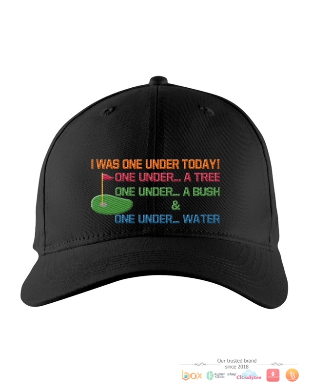 I_Was_One_Under_Today_under_a_tree_golf_cap_1