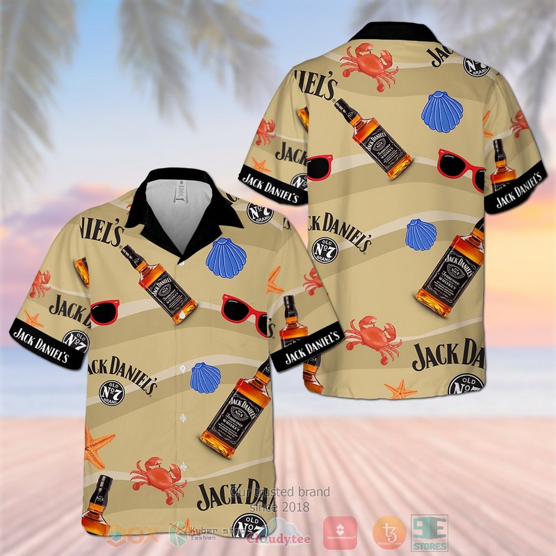 Jack_Daniels_Old_No_7_Tennessee_Whiskey_khaki_Hawaiian_Shirt