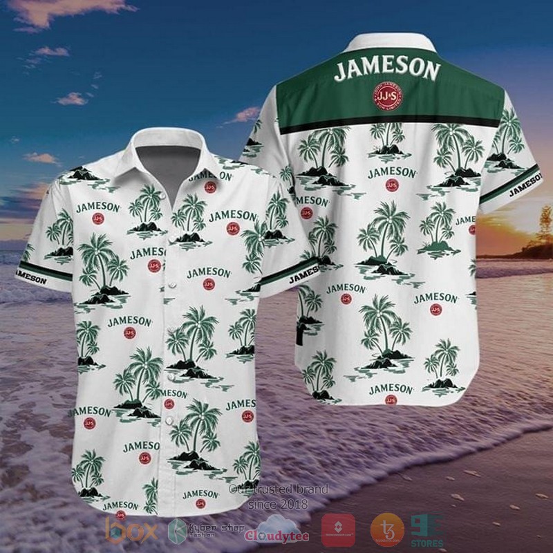 Jameson_Irish_Whiskey_tropical_plant_Hawaiian_Shirt