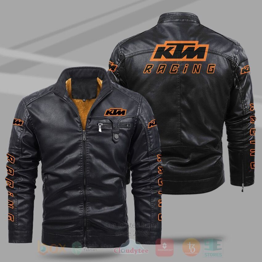 KTM_Racing_Fleece_Leather_Jacket