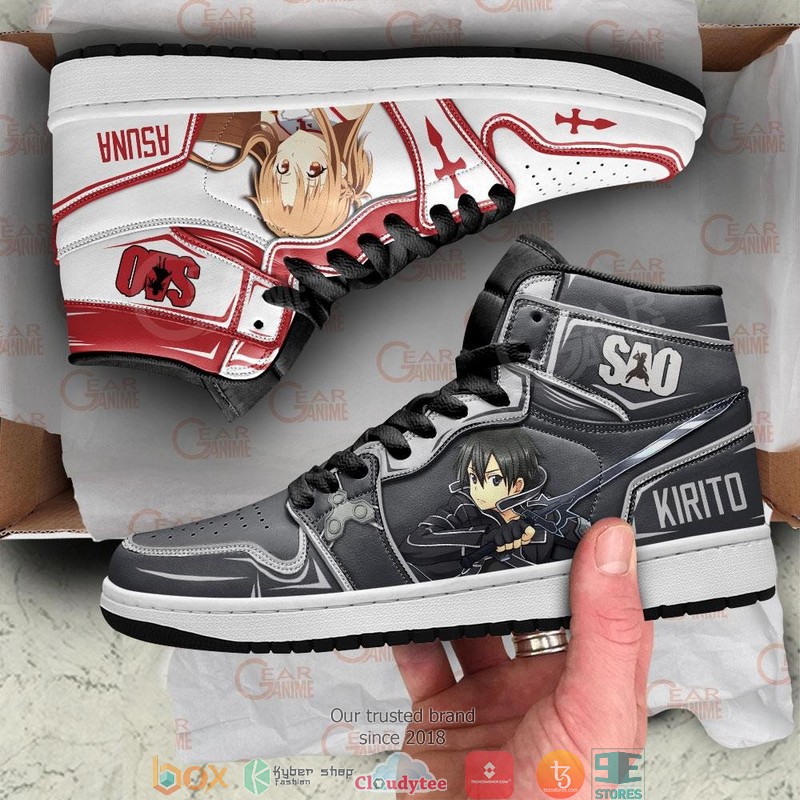 Kirito_And_Asuna_Anime_Sword_Art_Online_Air_Jordan_High_top_shoes_1
