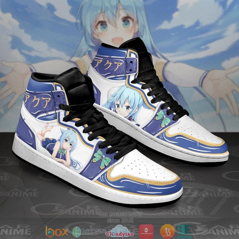 KonoSuba_Aqua_Anime_Air_Jordan_High_top_shoes_1