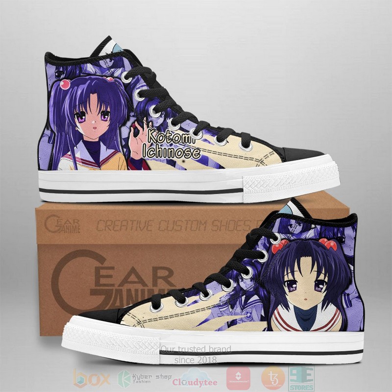Kotomi_Ichinose_Clannad_Anime_Canvas_High_Top_Shoes