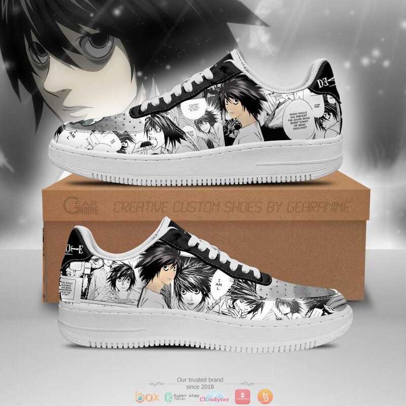 L_Lawliet_Death_Note_Anime_Nike_Air_Force_shoes