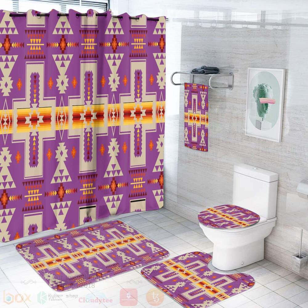 Light_Purple_Tribe_Design_Bathroom_Set