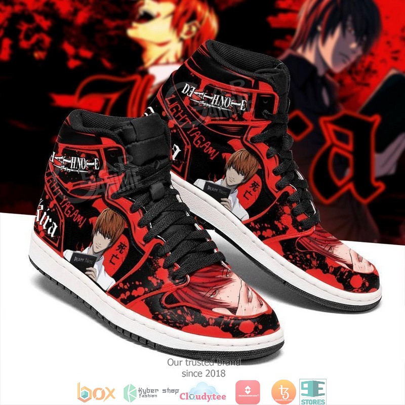 Light_Yagami_Red_Death_Note_Anime_Air_Jordan_High_top_shoes_1