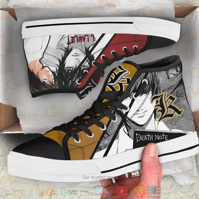 Light_Yagami_and_L_Lawliet_Death_Note_High_Top_Canvas_Shoes_1
