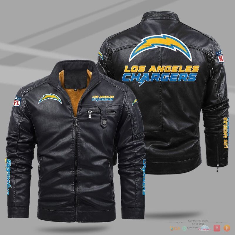 Los_Angeles_Chargers_NFL_Trend_Fleece_Leather_Jacket