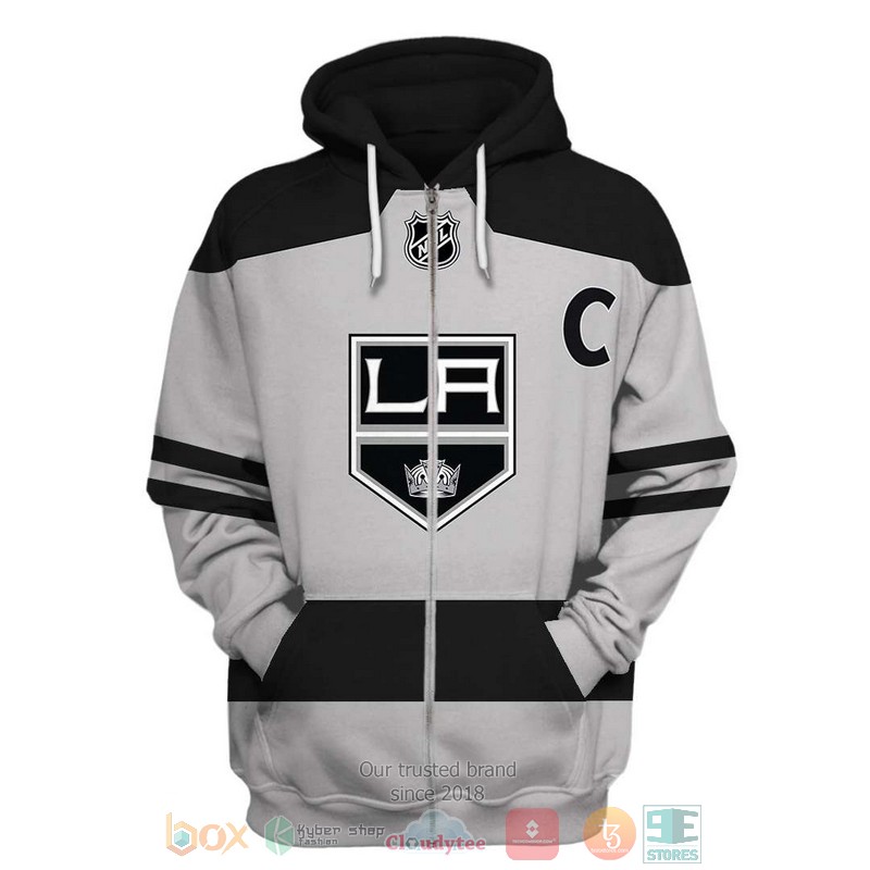 Los_Angeles_Kings_NHL_grey_black_3D_shirt_hoodie