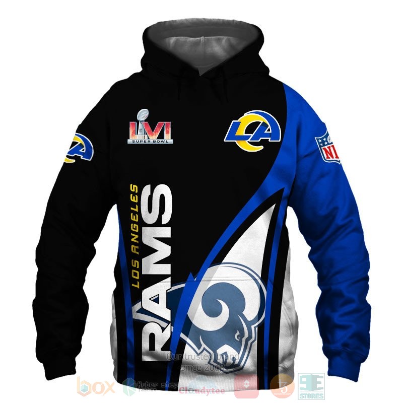 Los_Angeles_Rams_black_blue_3D_shirt_hoodie