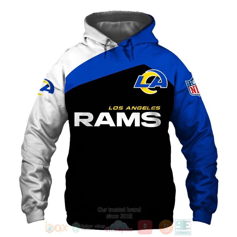 Los_Angeles_Rams_black_blue_white_3D_shirt_hoodie