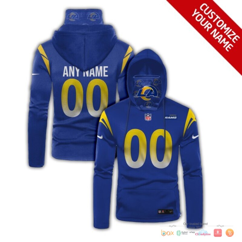Los_Angeles_Rams_blue_yellow_Nike_3d_hoodie_mask