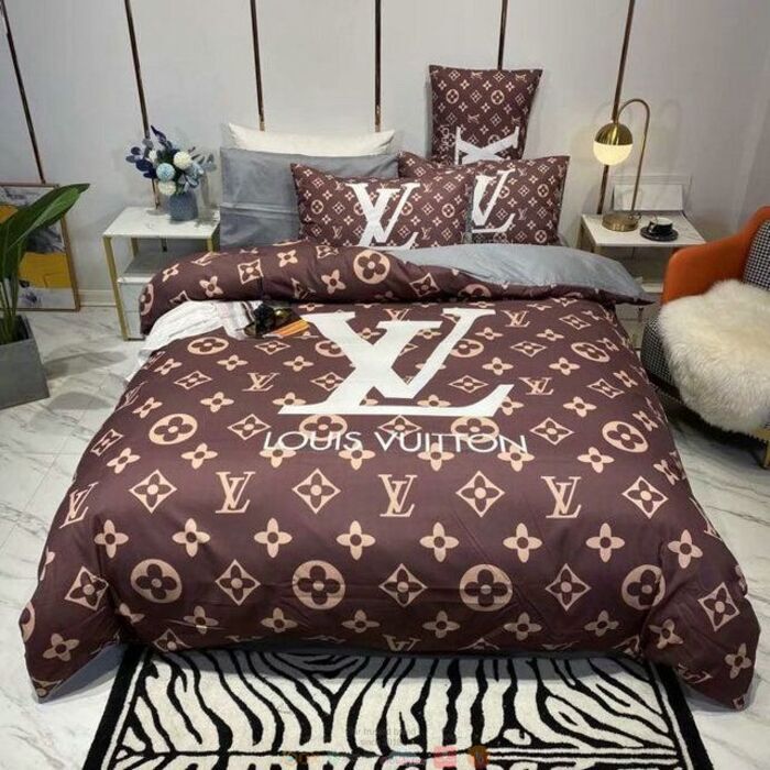 Louis_Vuiton_Brown_Bedding_Set