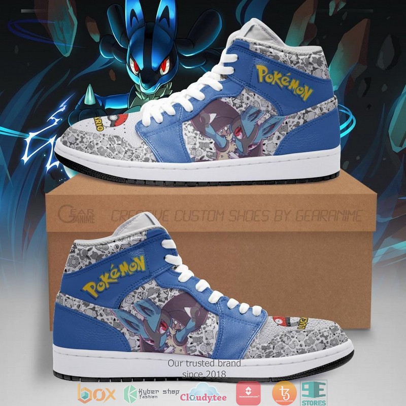 Lucario_Anime_Pokemon_Air_Jordan_High_Top_Shoes