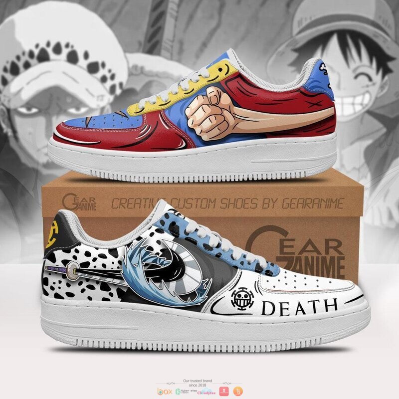 Luffy_and_Law_Anime_One_Piece_Nike_Air_Force_Shoes