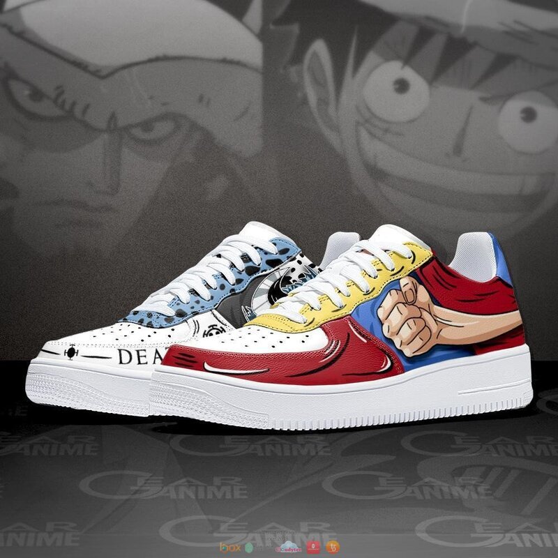 Luffy_and_Law_Anime_One_Piece_Nike_Air_Force_Shoes_1