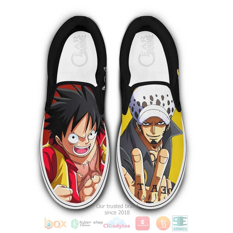 Luffy_and_Law_Anime_One_Piece_Slip-On_Shoes