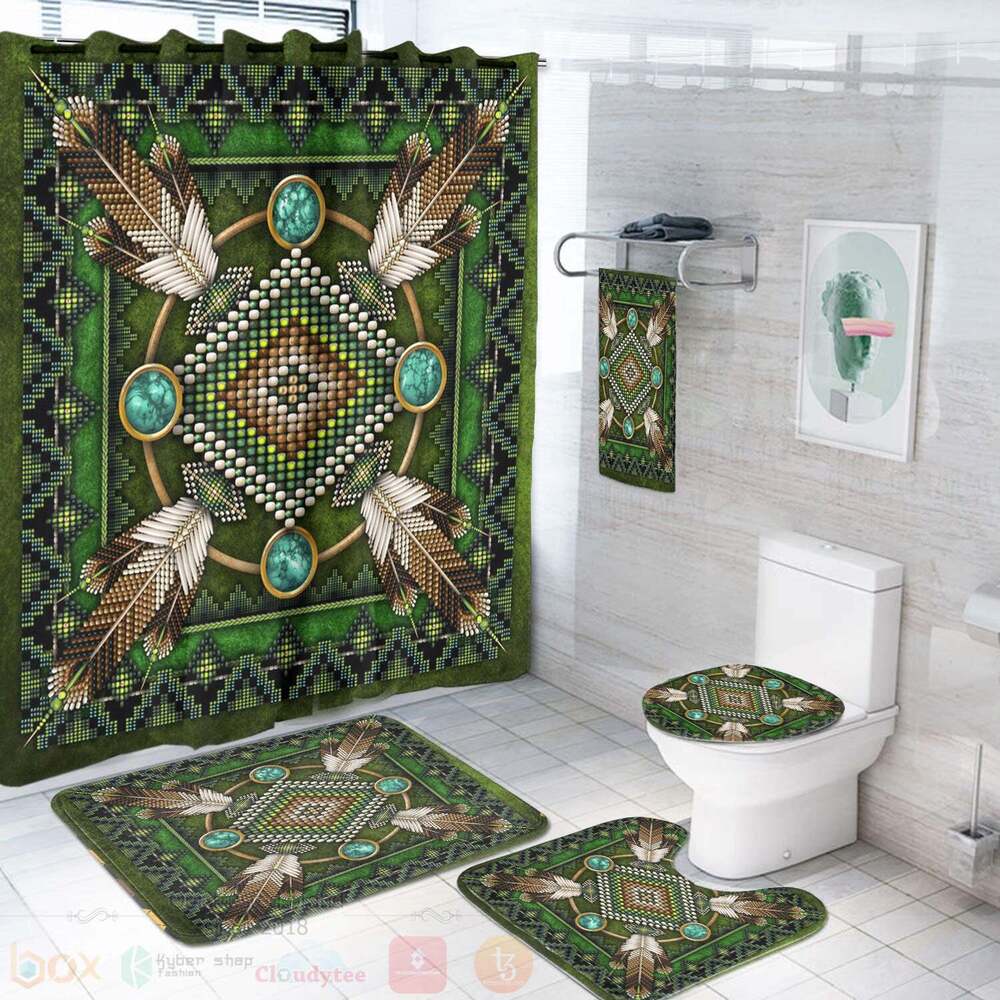 Mandala_Green_Bathroom_Set
