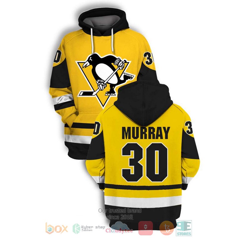 Matt_Murray_30_Pittsburgh_Penguins_NHL_yellow_black_3D_shirt_hoodie