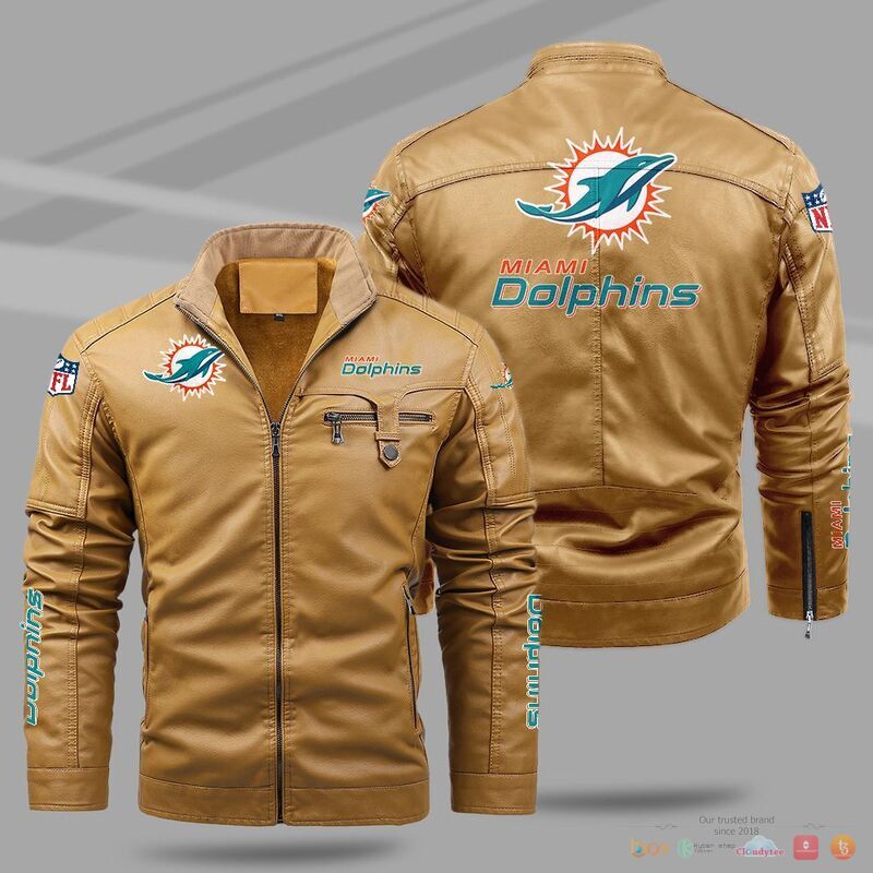 Miami_Dolphins_NFL_Trend_Fleece_Leather_Jacket_1