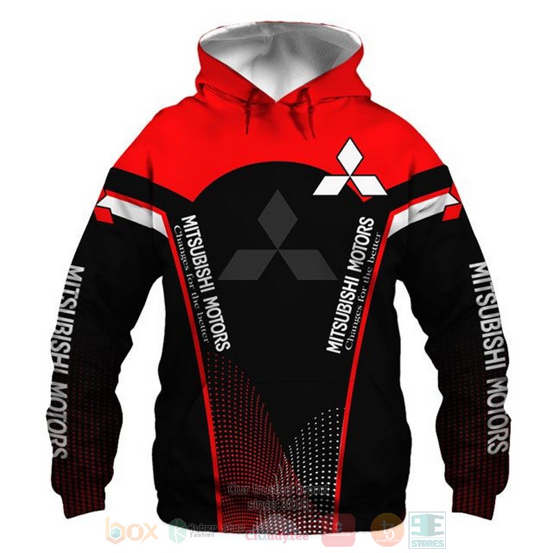 Mitsubishi_Motors_red_black_3D_shirt_hoodie