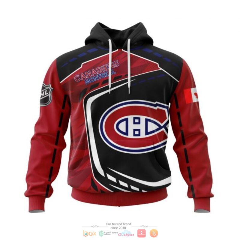 Montreal_Canadiens_NHL_black_red_3D_shirt_hoodie