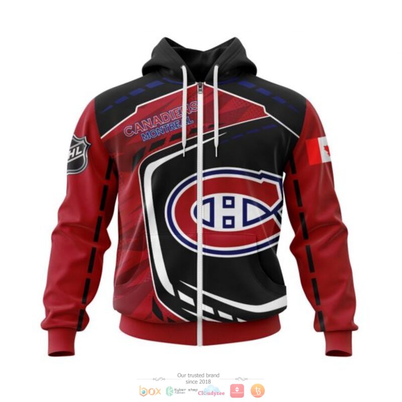 Montreal_Canadiens_NHL_black_red_3D_shirt_hoodie_1