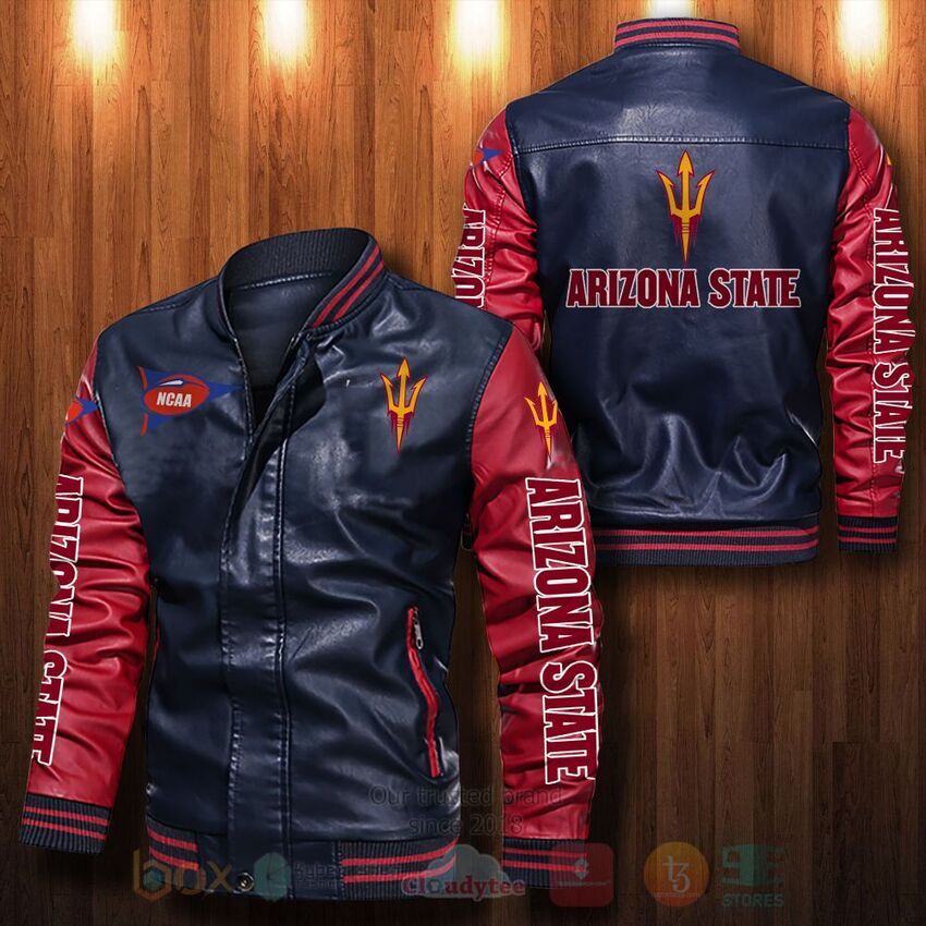 NCAA_Arizona_State_Sun_Devils_Leather_Bomber_Jacket_1_2_3