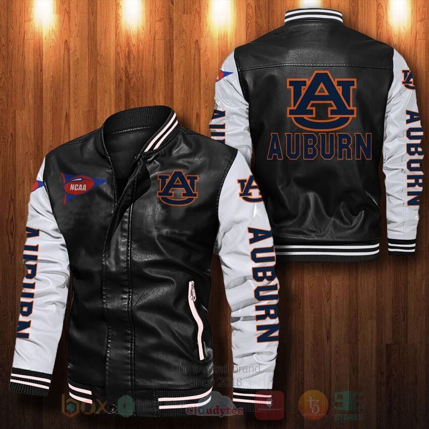NCAA_Auburn_tigers_Leather_Bomber_Jacket
