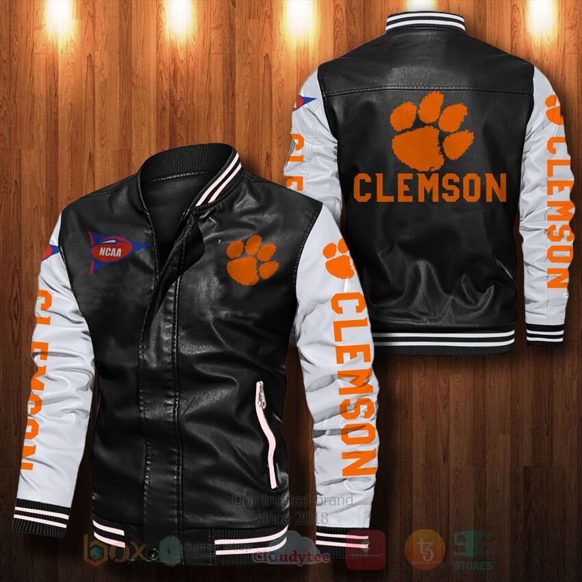 NCAA_Clemson_Tigers_Leather_Bomber_Jacket