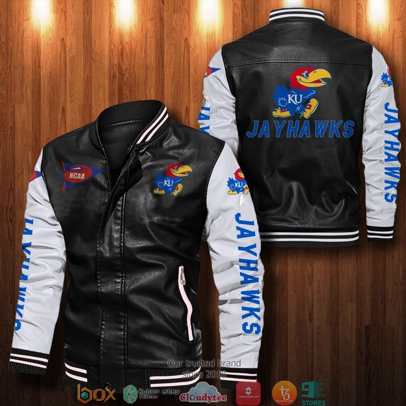 NCAA_Kansas_Jayhawks_Bomber_Leather_Jacket