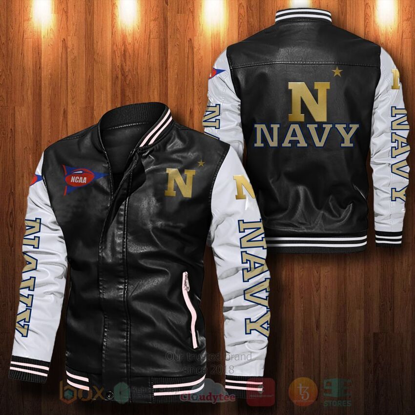 NCAA_Navy_Midshipmen_Leather_Bomber_Jacket