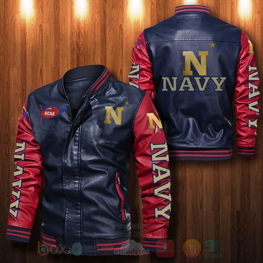 NCAA_Navy_Midshipmen_Leather_Bomber_Jacket_1_2_3