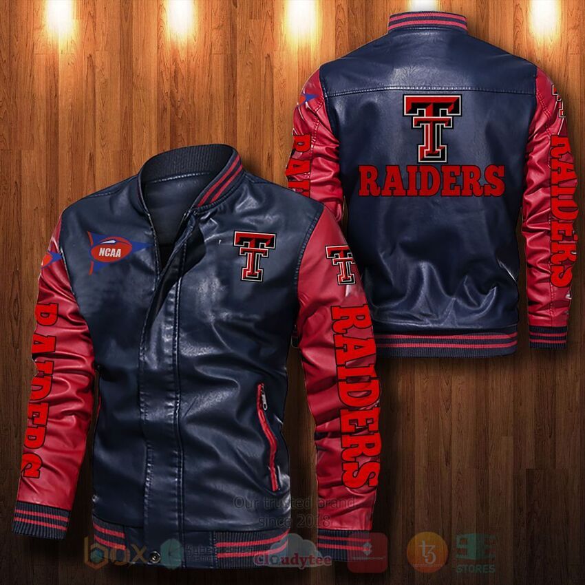 NCAA_Texas_Tech_Red_Raiders_Leather_Bomber_Jacket_1_2_3
