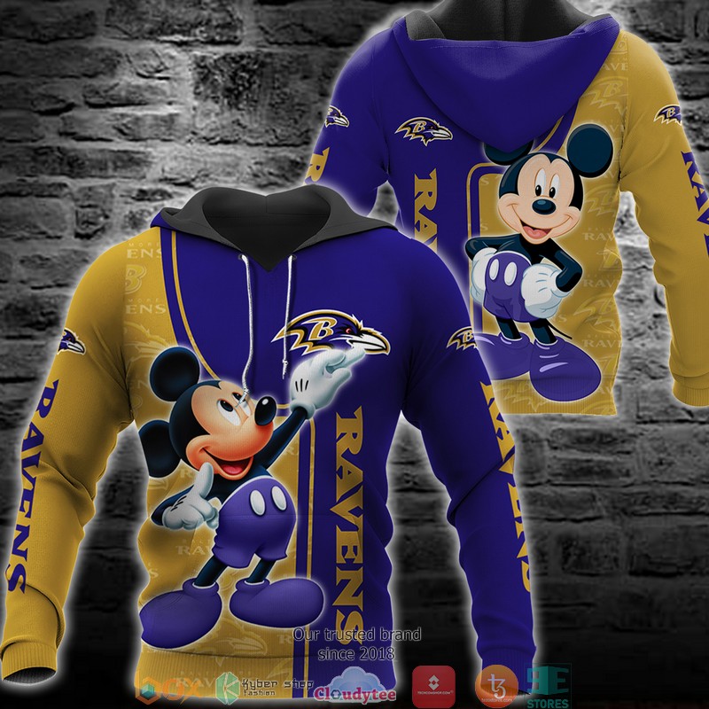 NFL_Baltimore_Ravens_Mickey_Mouse_Disney_3d_Full_Printing_shirt_hoodie_Copy
