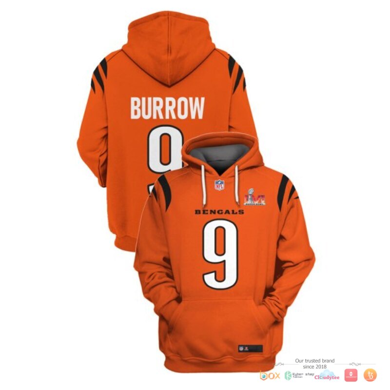 NFL_Burrow_9_Cincinnati_Bengals_3d_shirt_hoodie