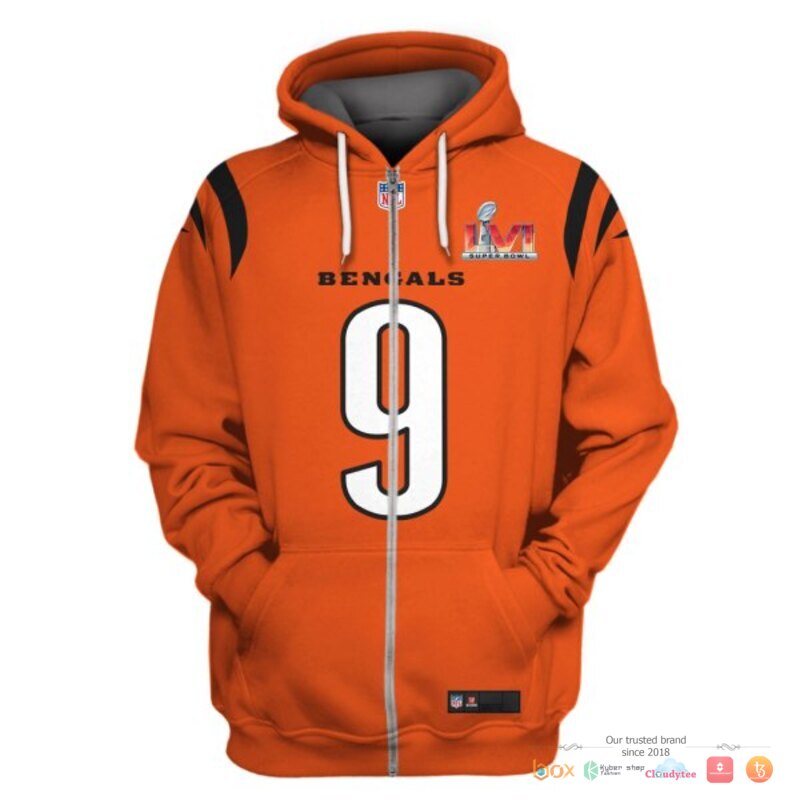 NFL_Burrow_9_Cincinnati_Bengals_3d_shirt_hoodie_1