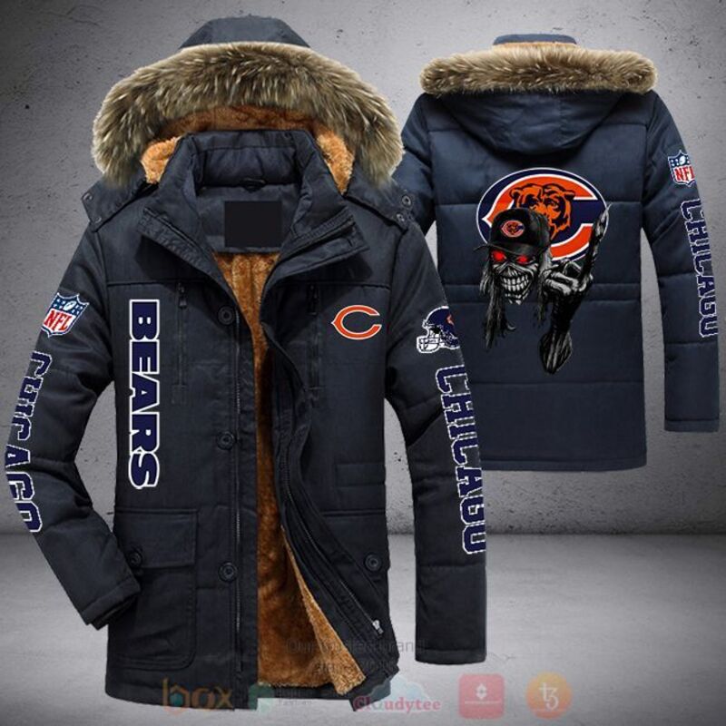 NFL_Chicago_Bears_Skull_Cap_Parka_Jacket_1