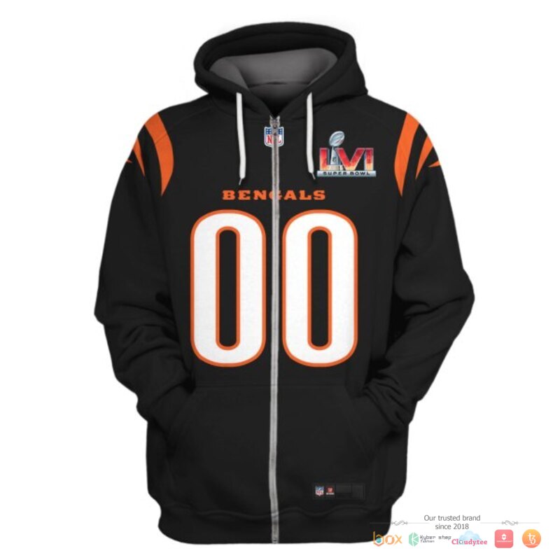 NFL_Cincinnati_Bengals_Black_Custom_3d_shirt_hoodie_1