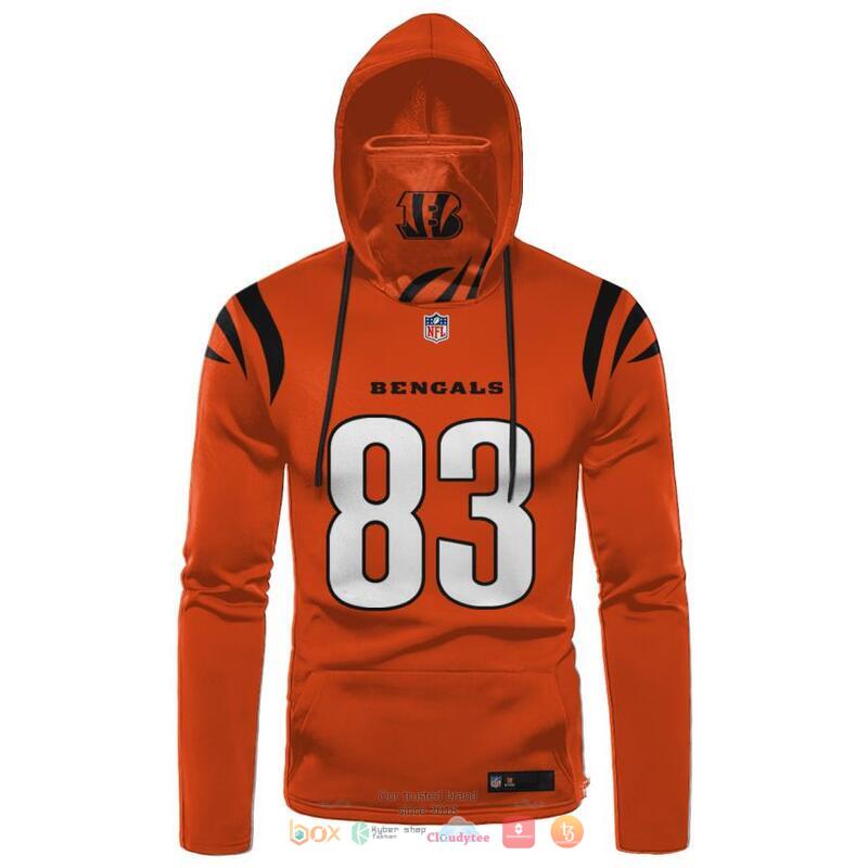 NFL_Cincinnati_Bengals_Boyd_83_Orange_3d_hoodie_mask_1