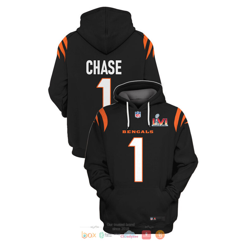 NFL_Cincinnati_Bengals_Chase_1_3d_shirt_hoodie