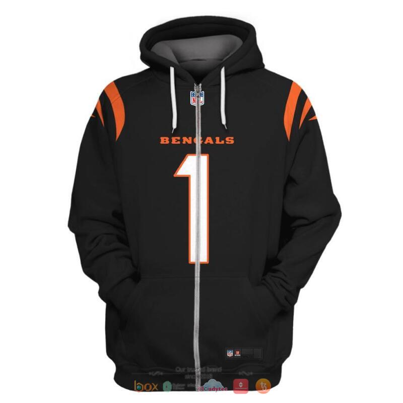 NFL_Cincinnati_Bengals_Chase_1_Black_3d_shirt_hoodie_1
